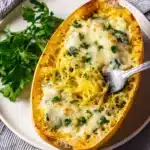 Creamy Pesto Spaghetti Squash Recipe