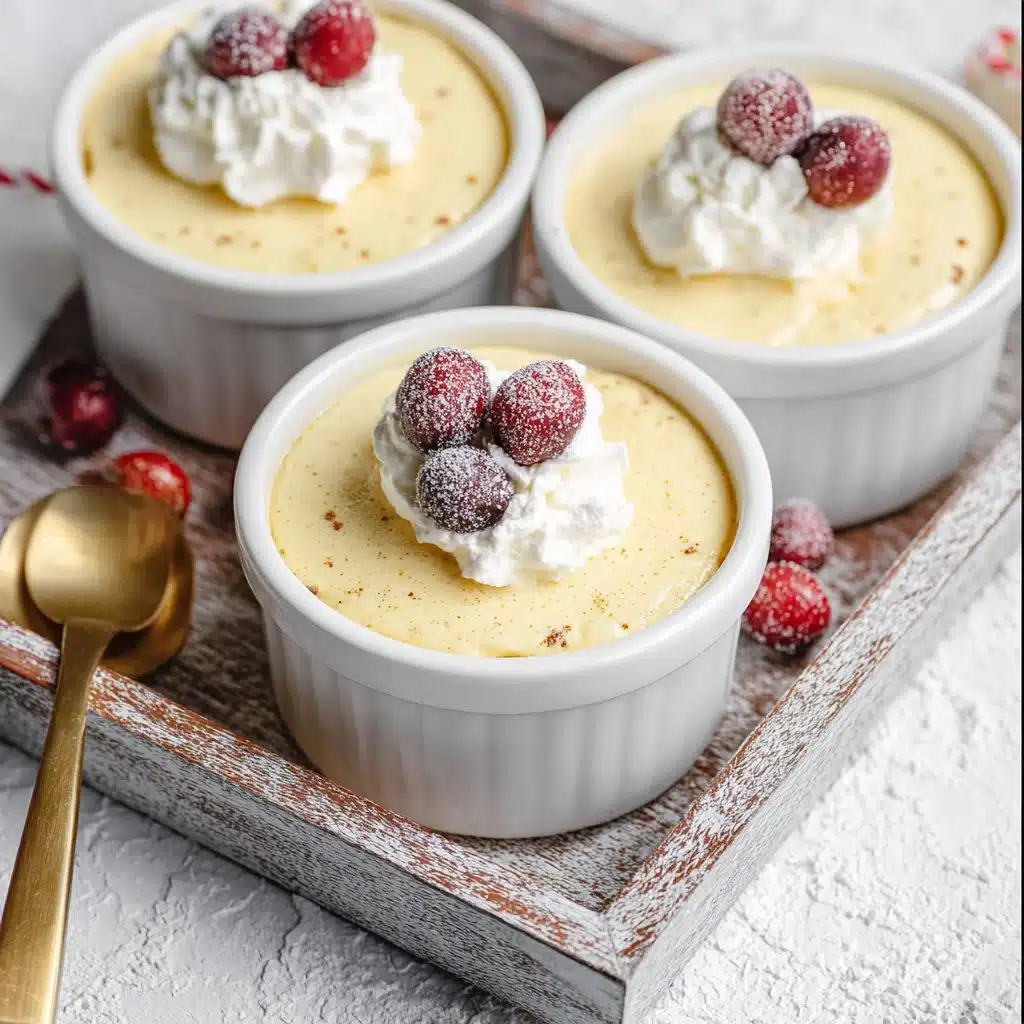 Homemade Eggnog Pudding Recipe - Recipe Image