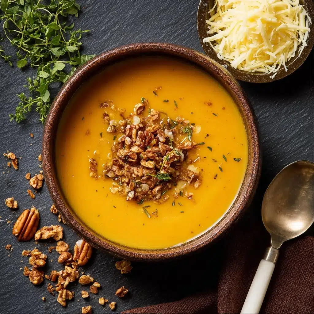 Apple Cheddar Sweet Potato Soup Recipe - Recipe Image