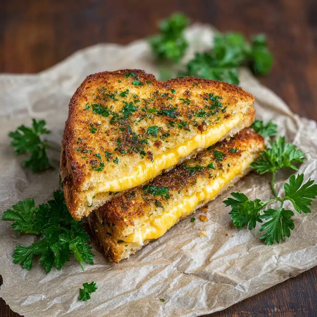 Garlic Bread Grilled Cheese Recipe - Recipe Image