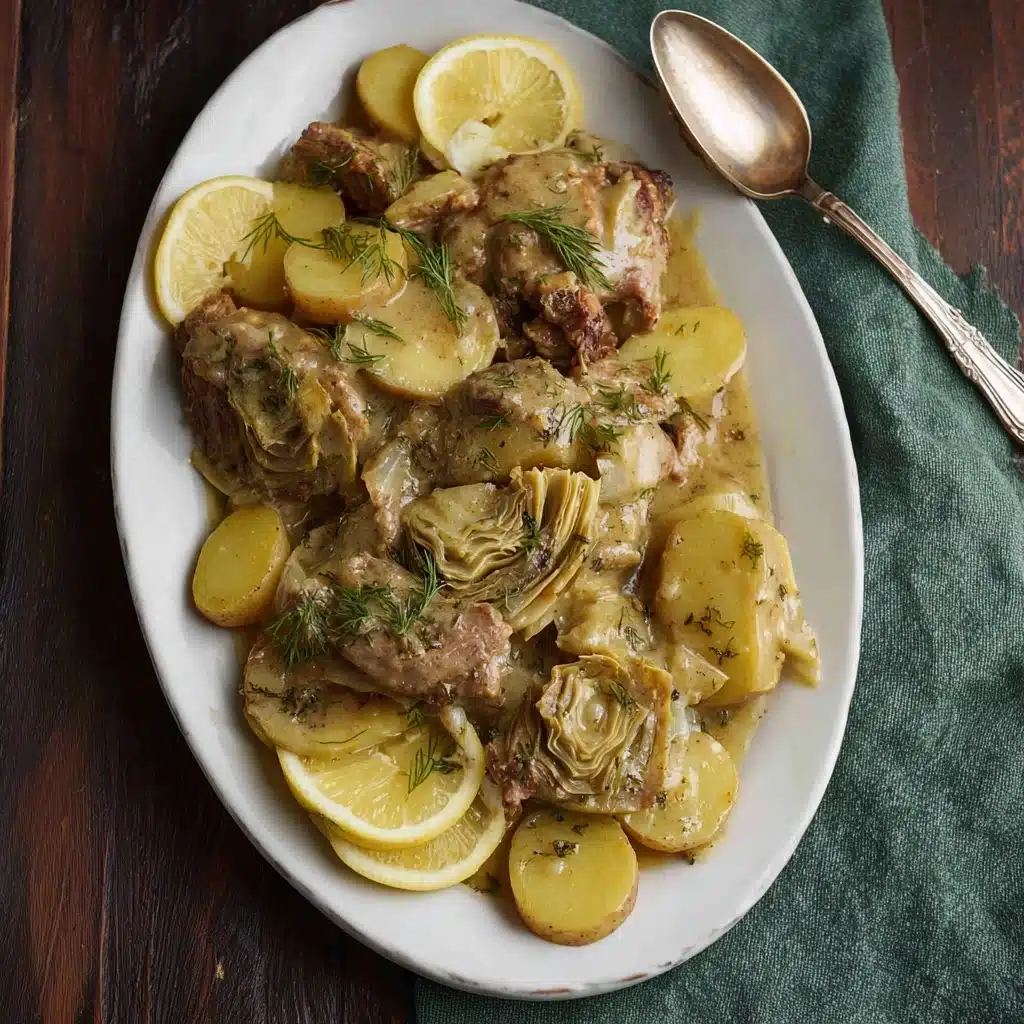 Greek Goat Stew with Artichokes and Potatoes Recipe - Recipe Image