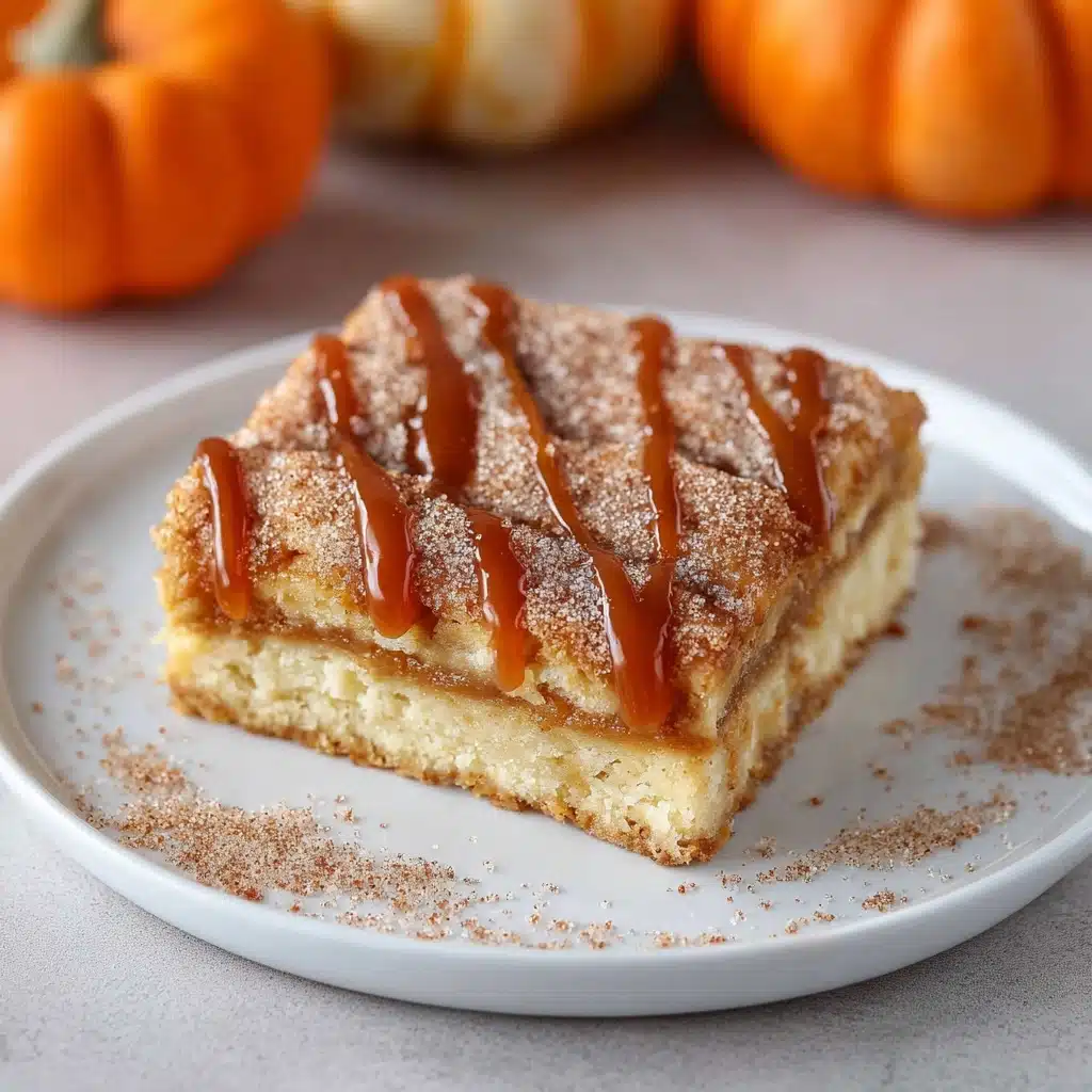 Churro Pumpkin Cheesecake Bars Recipe - Recipe Image