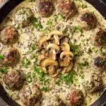 Healthy Meatballs in Mushroom Sauce Recipe