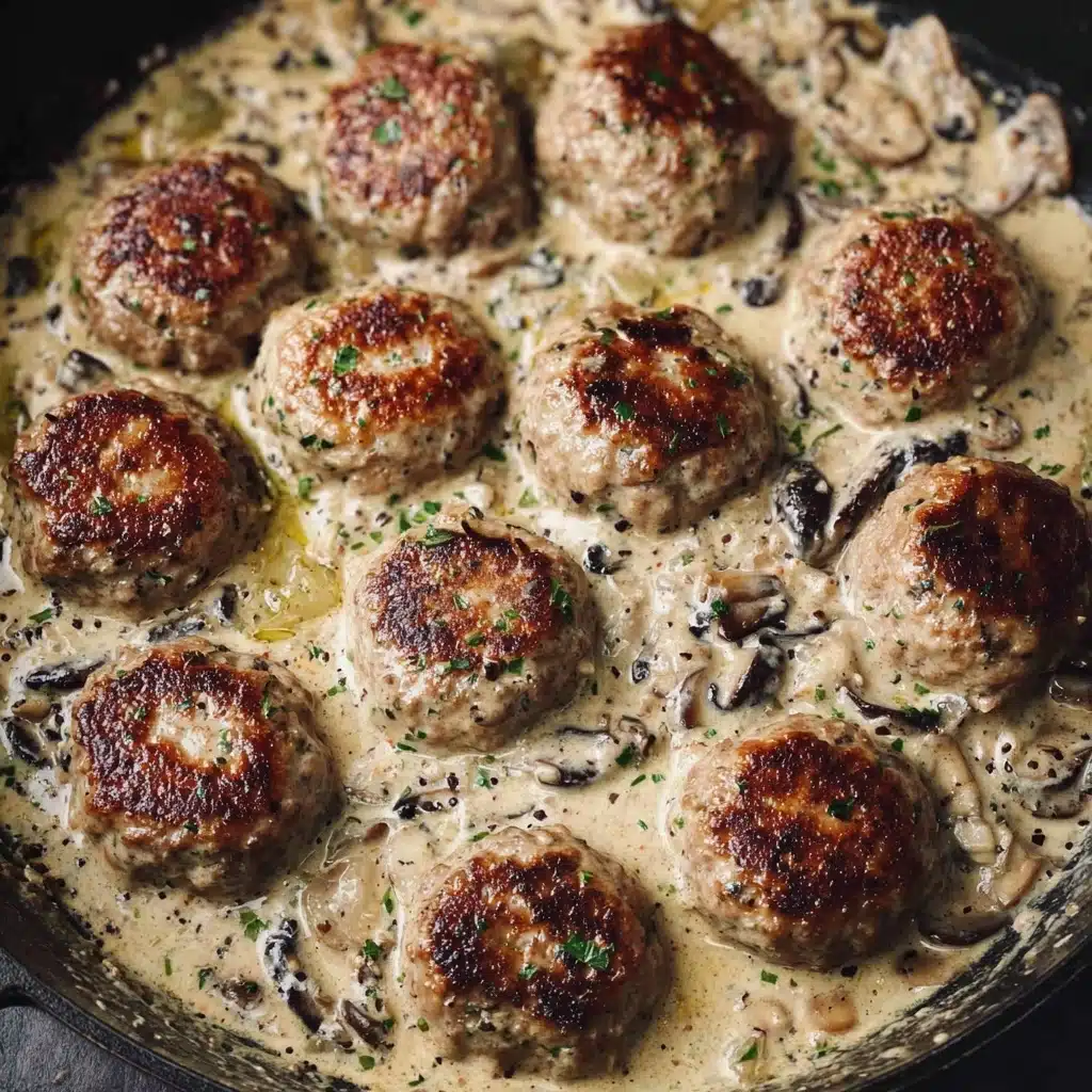Healthy Meatballs in Mushroom Sauce Recipe - Recipe Image
