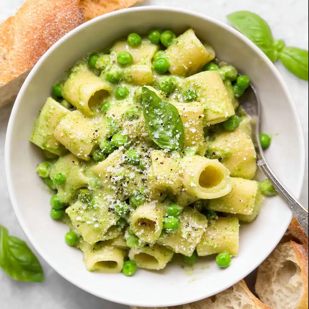 Creamy Pea Pasta Recipe - Recipe Image
