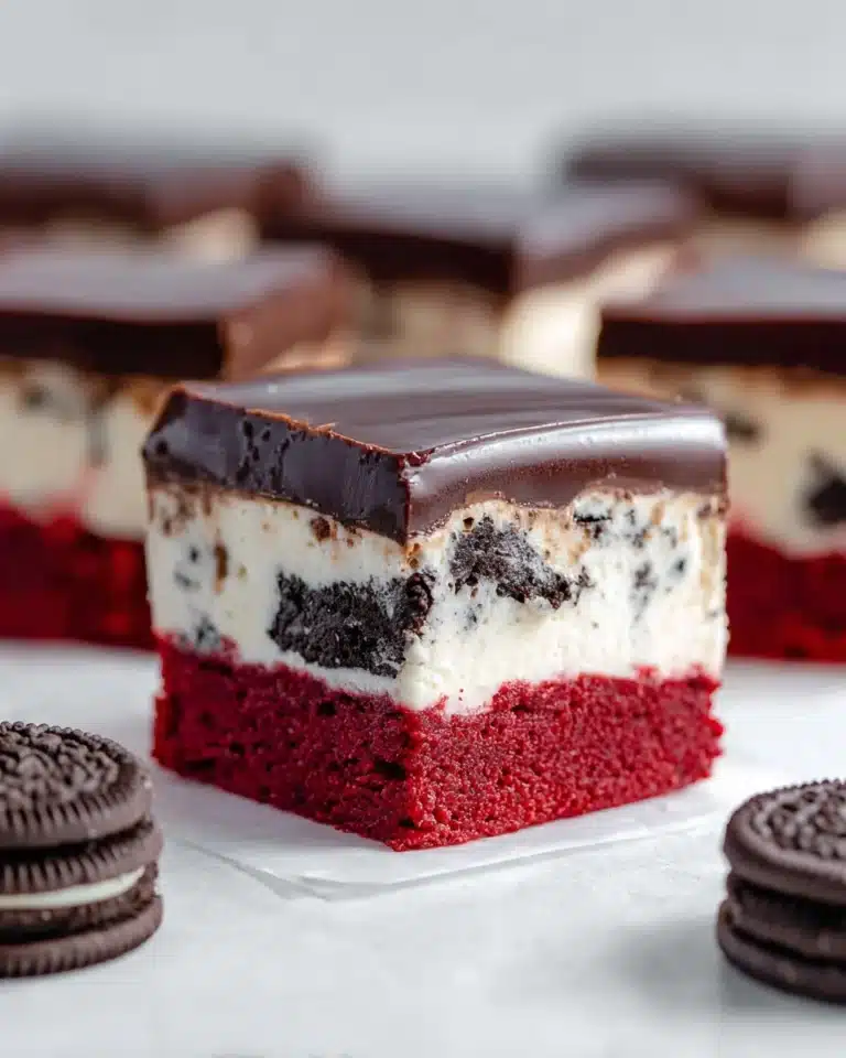 Red Velvet Oreo Fudge Brownies Recipe