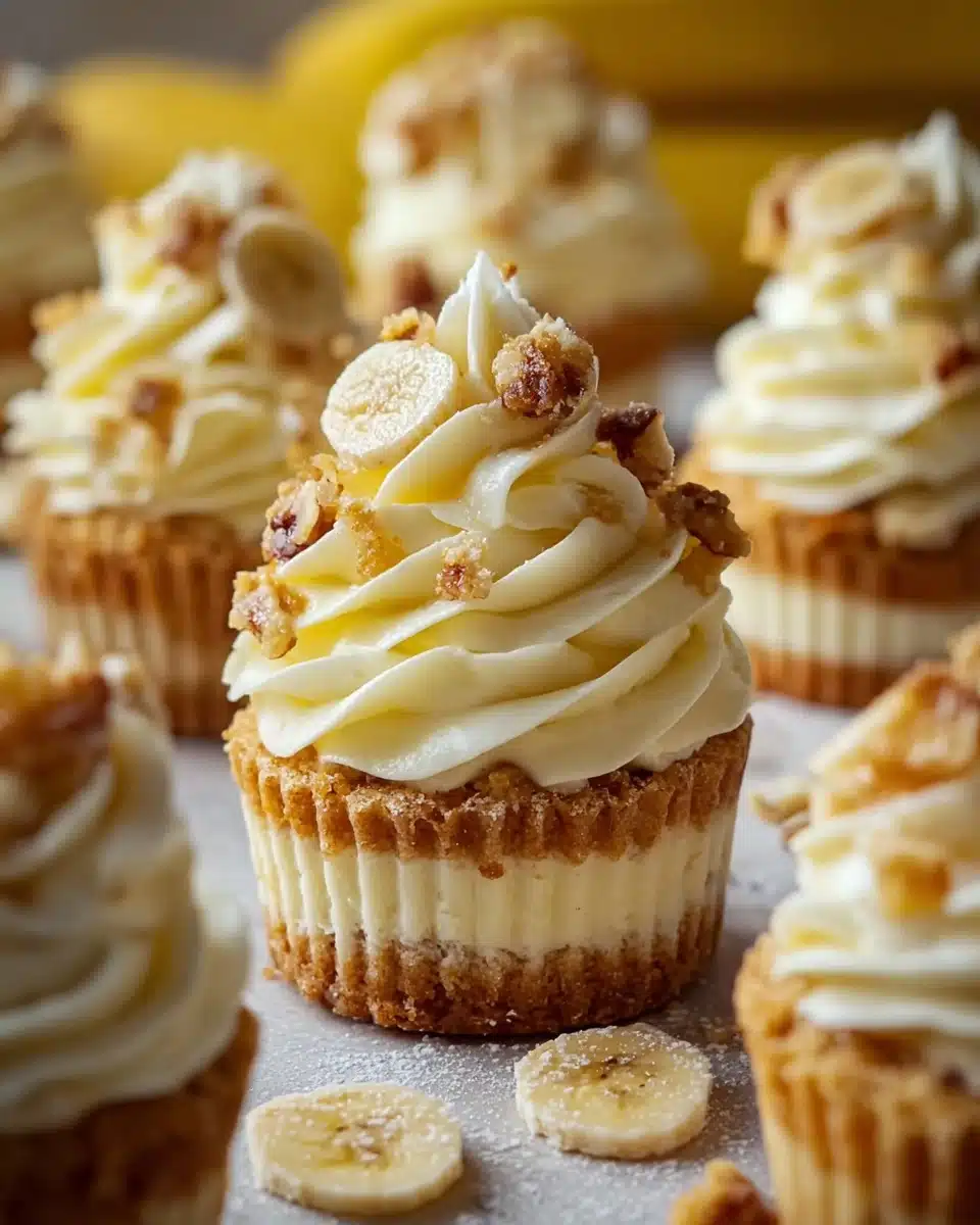 No Bake Mini Banana Cream Pies Recipe