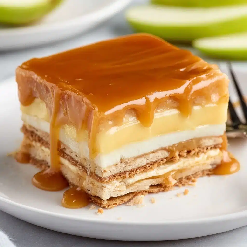 Caramel Apple Eclair Cake Recipe - Recipe Image