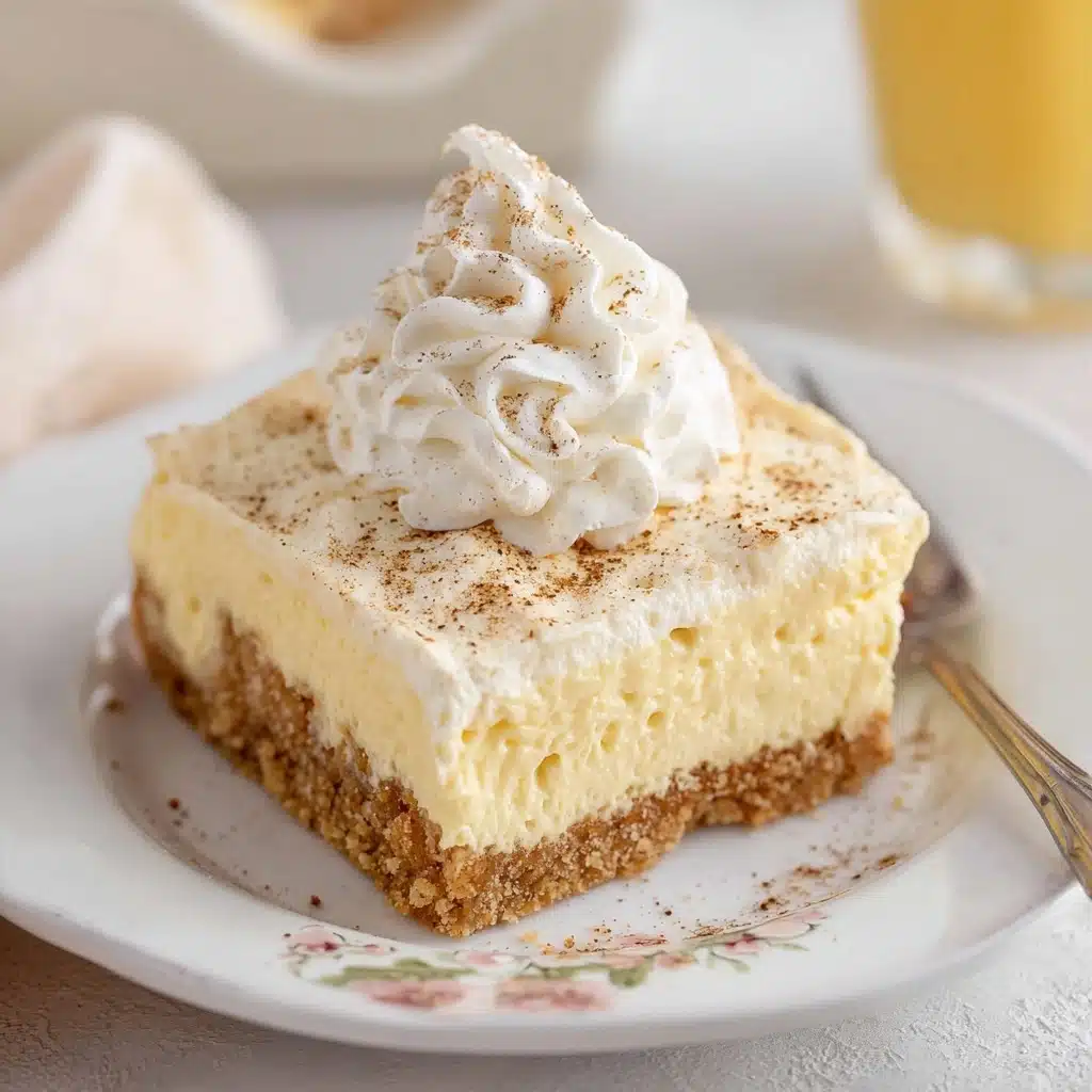 Eggnog Cheesecake Bars Recipe - Recipe Image