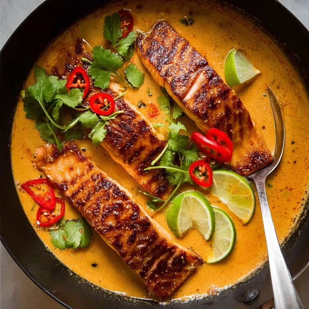 Poached Salmon in Coconut Lime Sauce Recipe - Recipe Image