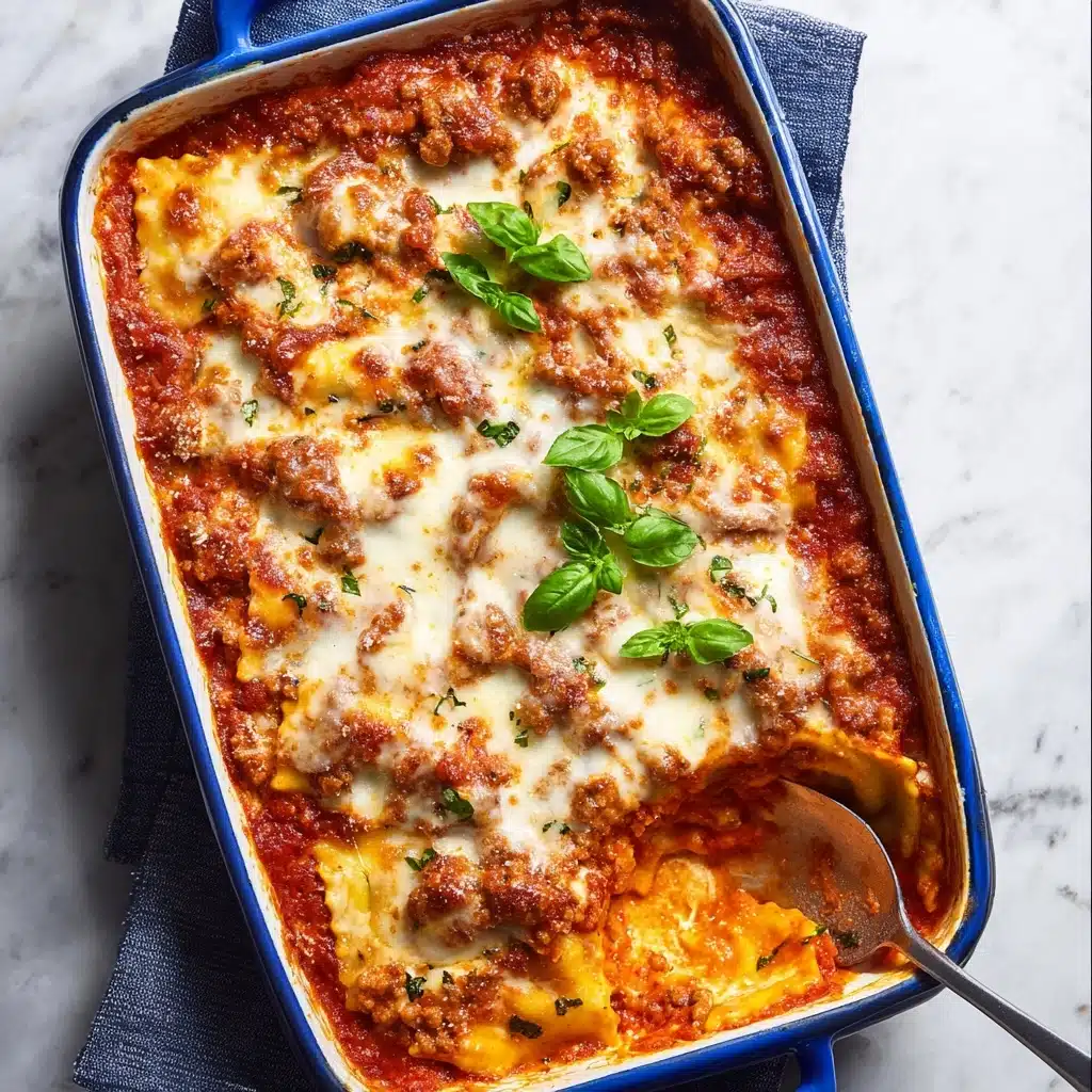 If your lasagna is very close to the top of your casserole dish, place a baking sheet underneath the casserole dish to catch any splatters of sauce, as it gets hot and bubbly toward the end Recipe - Recipe Image