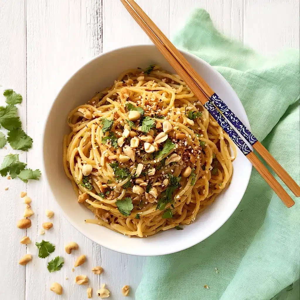 Super Easy Peanut Sesame Noodles Recipe - Recipe Image