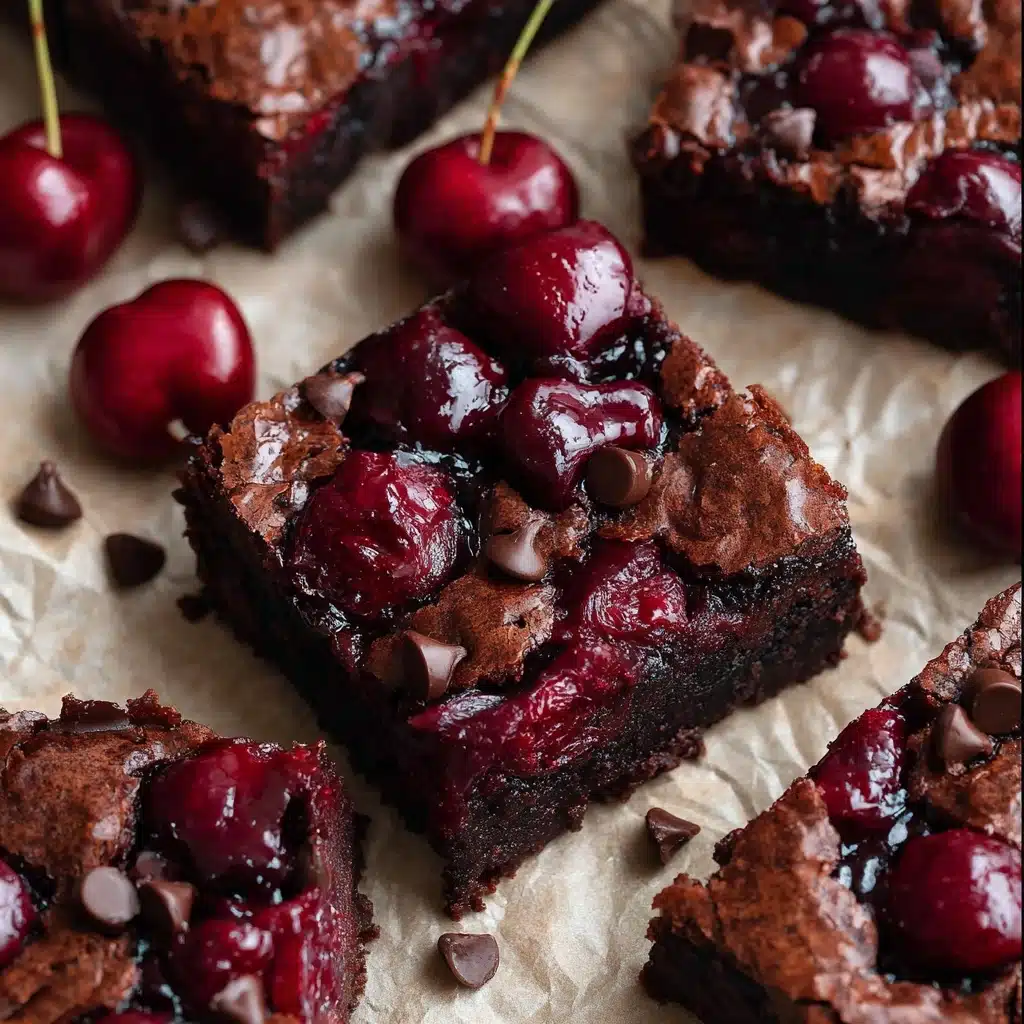 Roasted Chocolate Cherry Brownies Recipe - Recipe Image