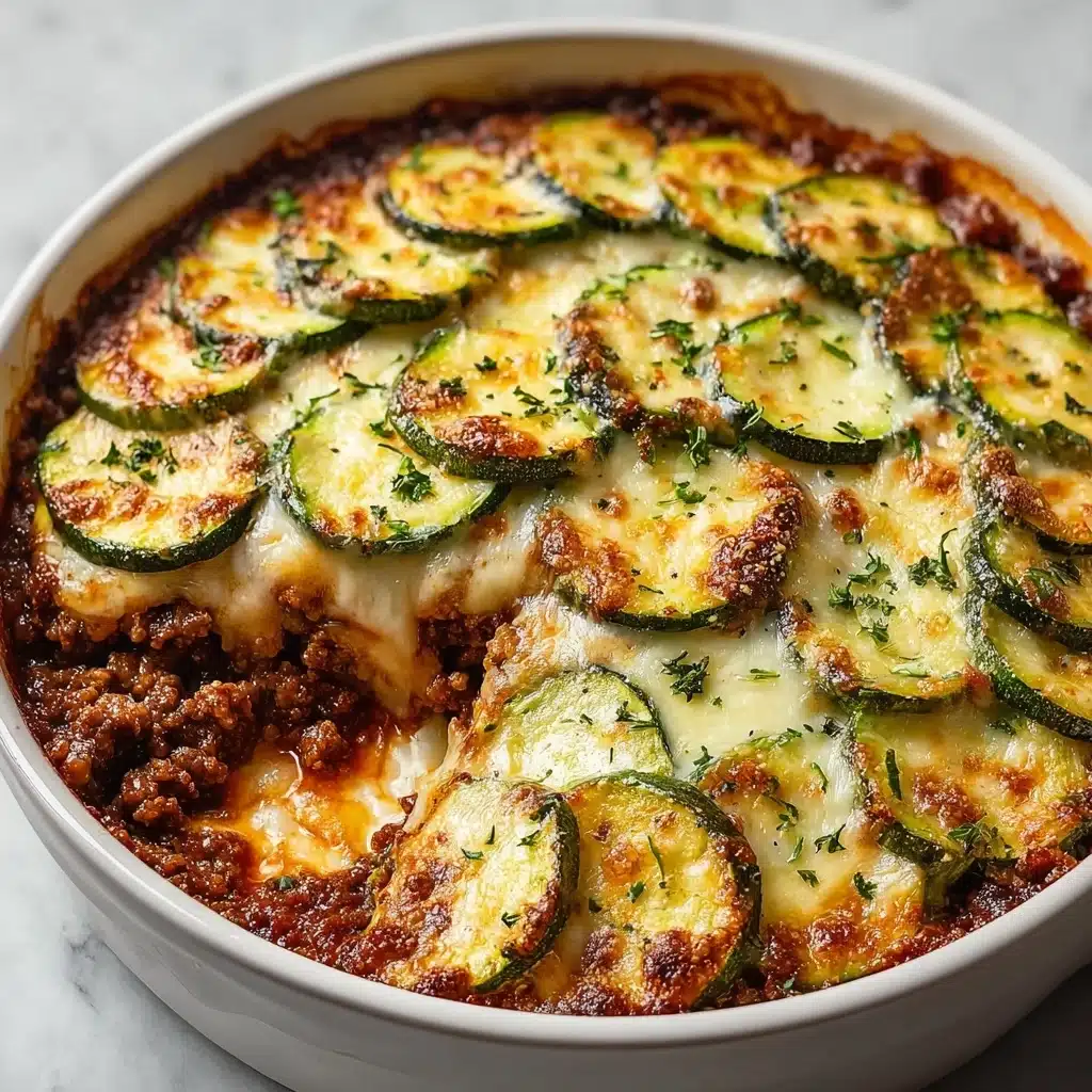 Low-Carb Ground Beef Zucchini Bake Recipe - Recipe Image