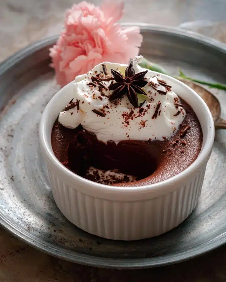 Five Spice Dark Chocolate Budino Recipe