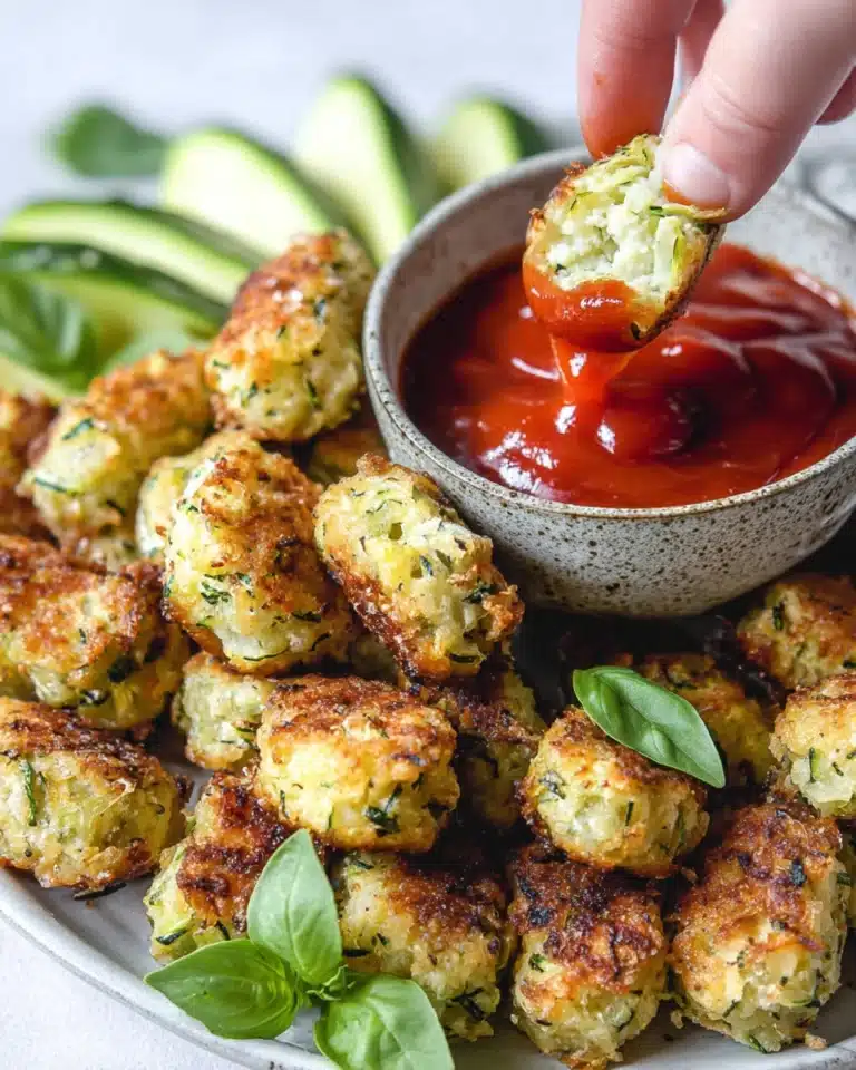 Cheesy Zucchini Tots (Oven or Air Fryer) Recipe