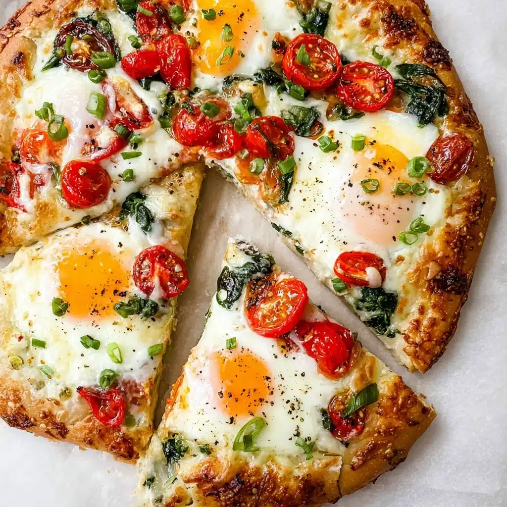 Egg & Tomato Breakfast Pizza Recipe 4 Egg & Tomato Breakfast Pizza Recipe - Recipe Image