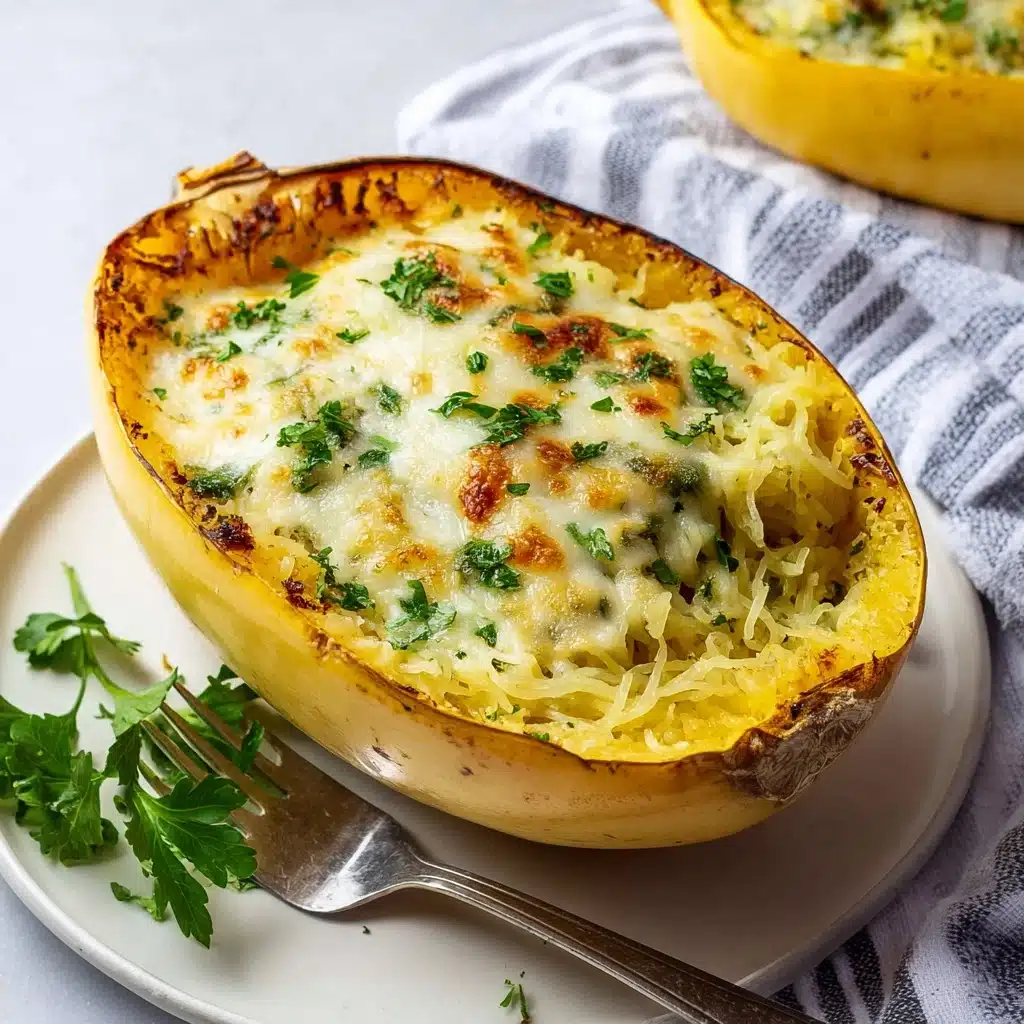 Creamy Pesto Spaghetti Squash Recipe - Recipe Image
