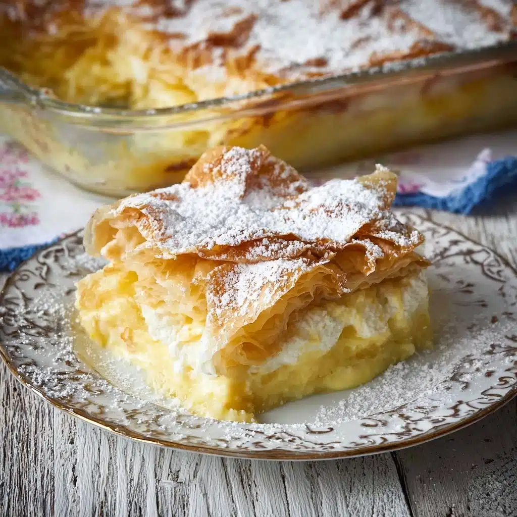 Flaky Greek Bougatsa with Custard Delight 5 825kcal Recipe - Recipe Image