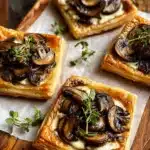Elegant Mushroom Goat Cheese Tarts Recipe