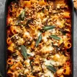 Pasta Bake with Pumpkin Tomato Sauce Recipe