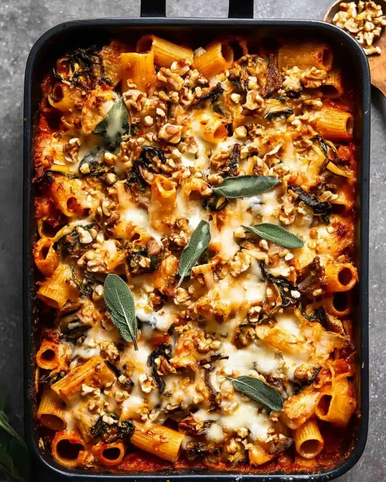 Pasta Bake with Pumpkin Tomato Sauce Recipe