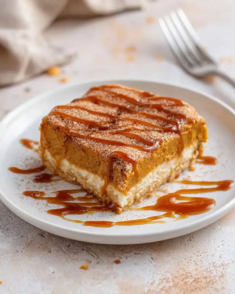 Churro Pumpkin Cheesecake Bars Recipe