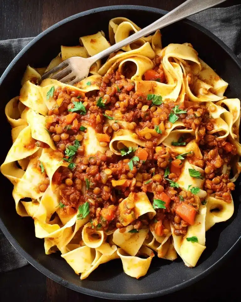 Rich Lentil Ragu (Vegan) Recipe