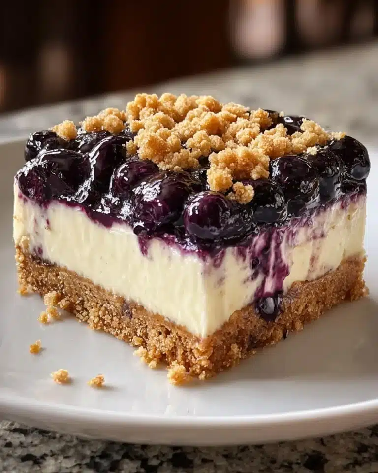 Blueberry Crumble Cheesecake Recipe