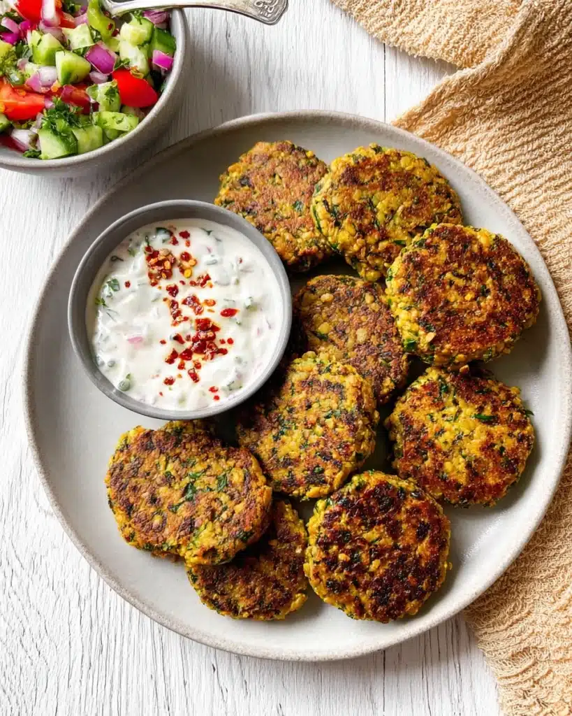 Courgette Tofu Fritters Recipe