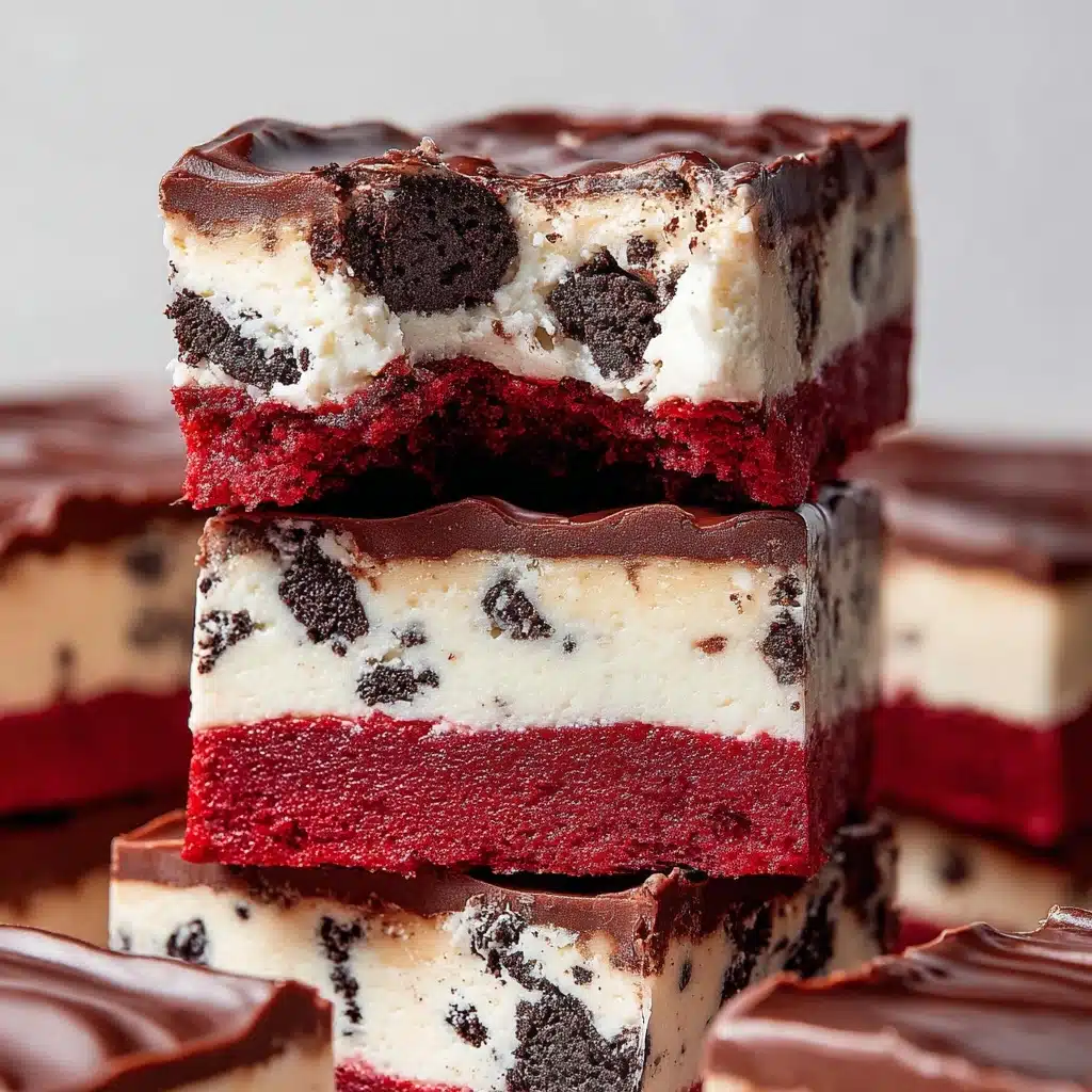 Red Velvet Oreo Fudge Brownies Recipe - Recipe Image