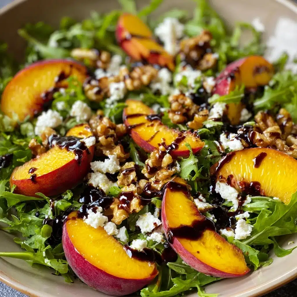 Grilled Peach Feta Salad Bowl Recipe - Recipe Image