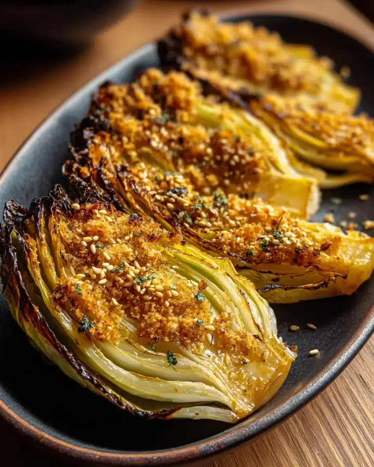 Bold Flavors: The combination of miso and butter creates a rich umami flavor that enhances the cabbage’s natural sweetness Recipe
