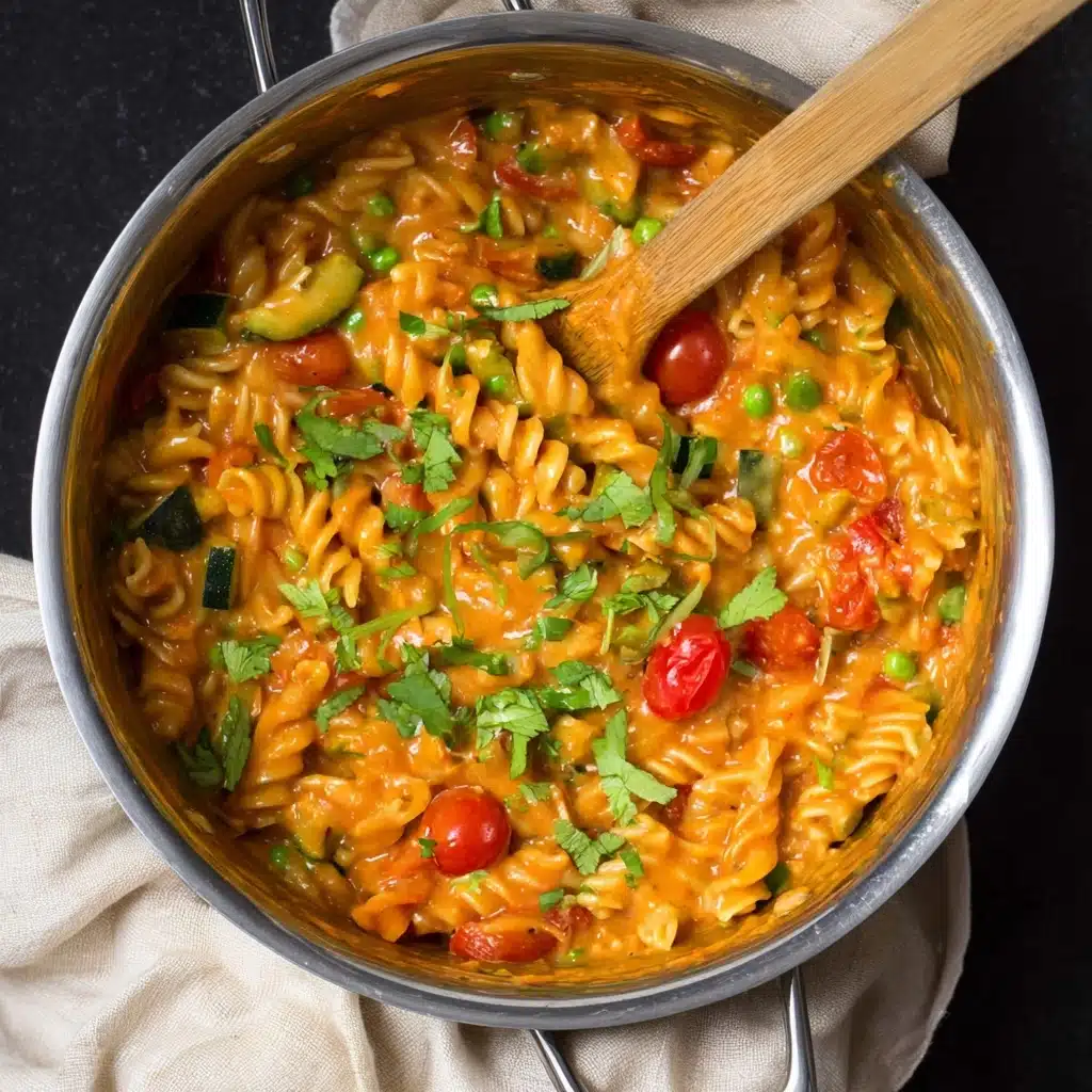 Creamy Vegan One Pot Pasta (Asian Style) Recipe - Recipe Image