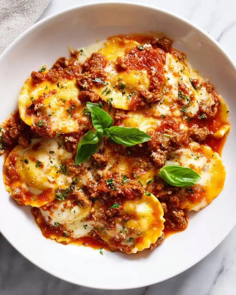 If your lasagna is very close to the top of your casserole dish, place a baking sheet underneath the casserole dish to catch any splatters of sauce, as it gets hot and bubbly toward the end Recipe