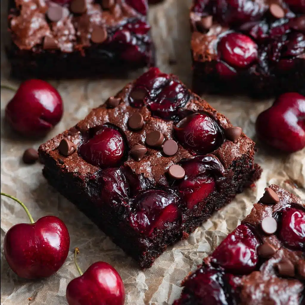 Roasted Chocolate Cherry Brownies Recipe - Recipe Image