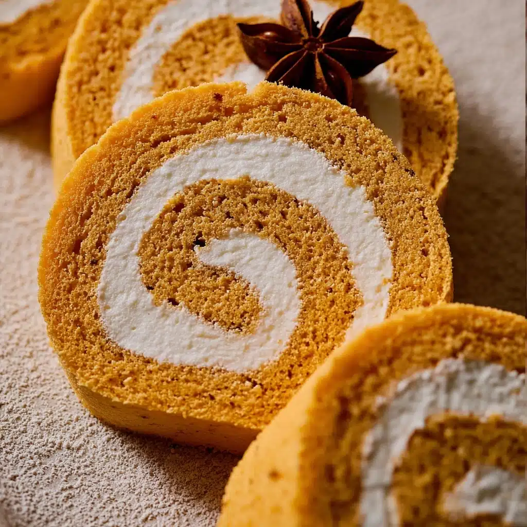 Pumpkin Chai Swiss Roll Recipe - Recipe Image