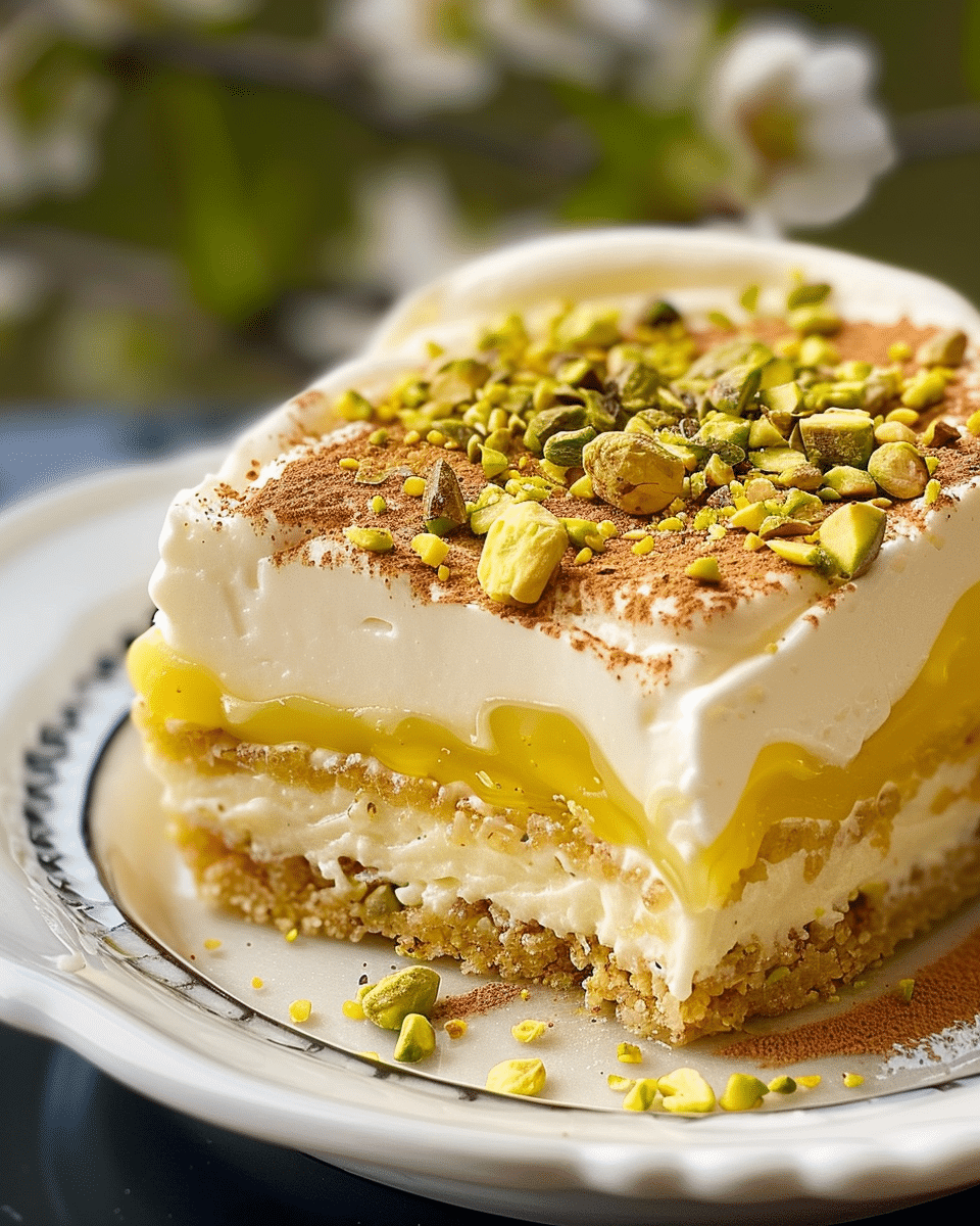 Lemon Pistachio Tiramisu