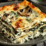 Creamy Spinach Mushroom Lasagna