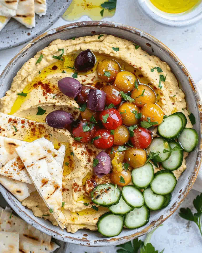 Mediterranean Loaded Hummus