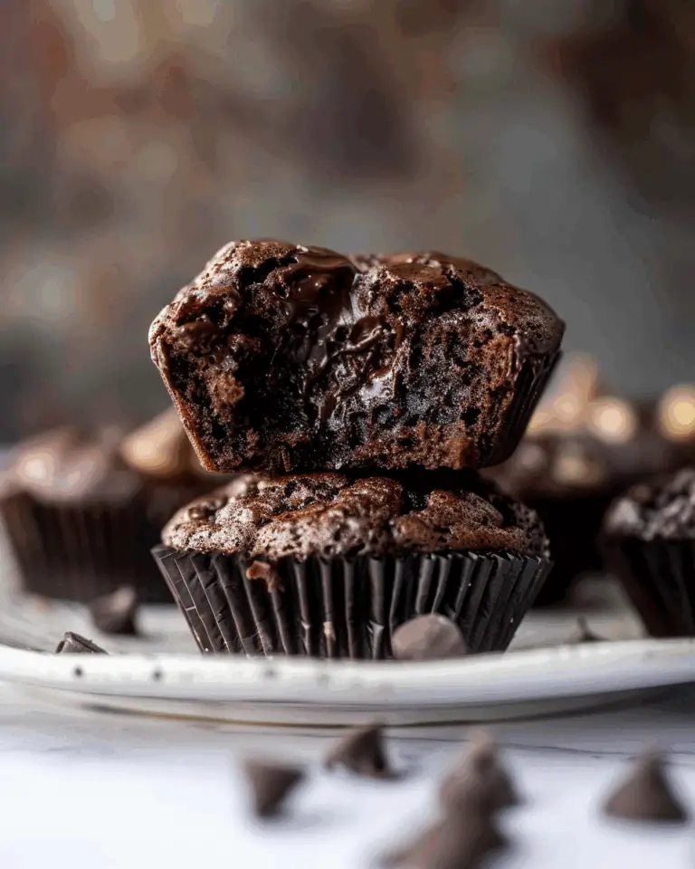 Double Chocolate Zucchini Muffins