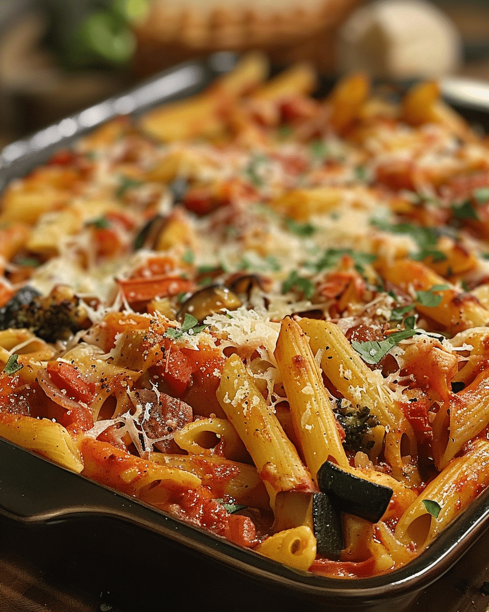 Roasted Veggie Baked Penne