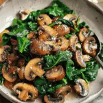 Sautéed Spinach and Mushrooms for a Quick Flavor Boost