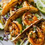 Cilantro Lime Shrimp Tacos with Creamy Slaw