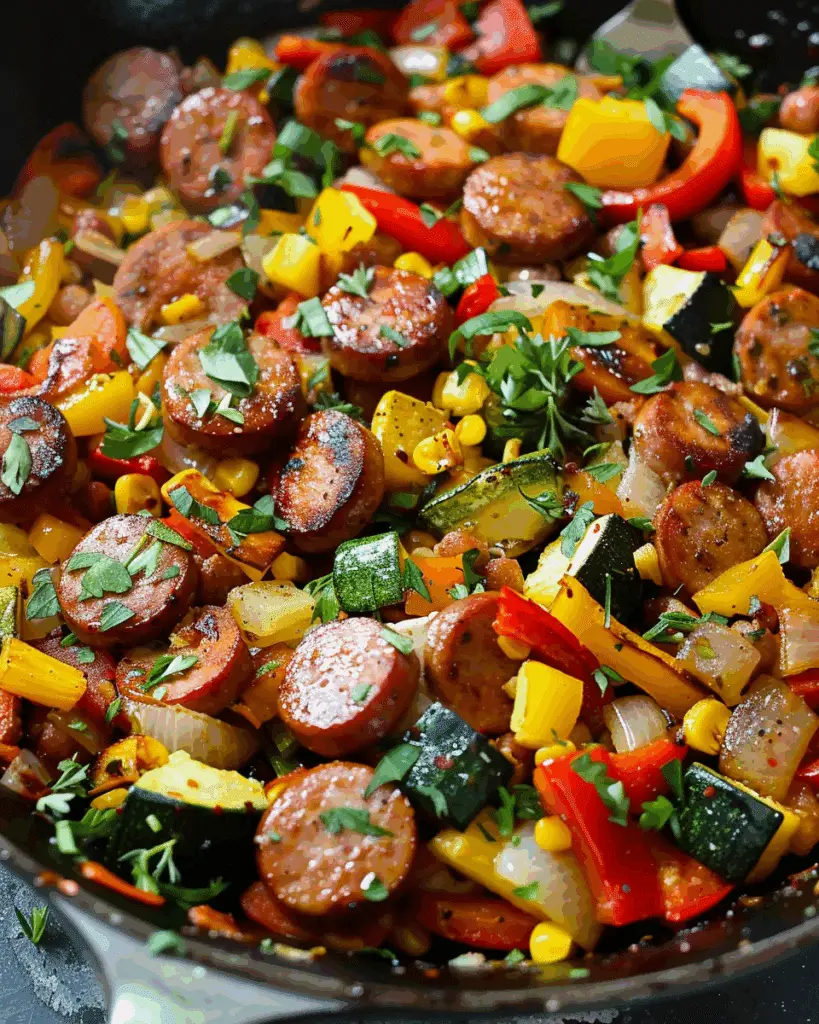 Sausage and Veggies Skillet