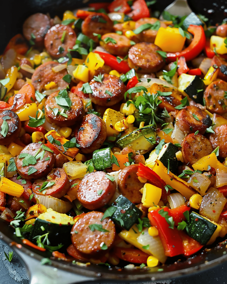 Sausage and Veggies Skillet