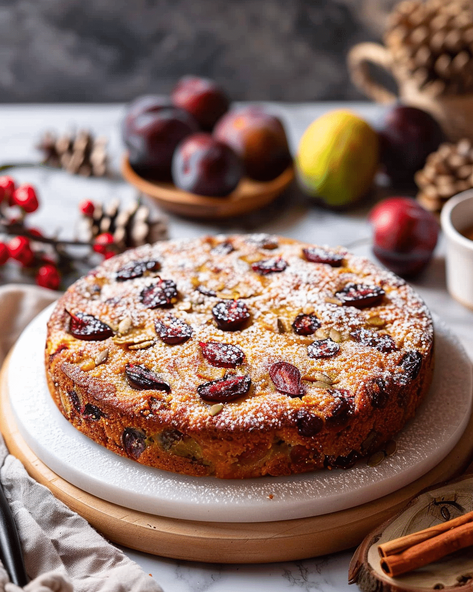Eggless Plum Cake
