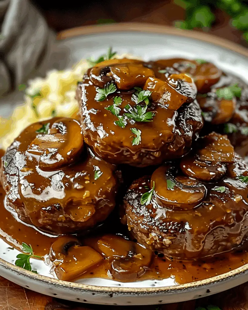 Salisbury Steak with Rich Mushroom Gravy
