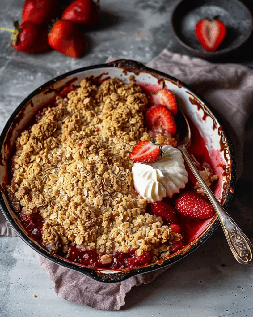 Strawberry Crumble
