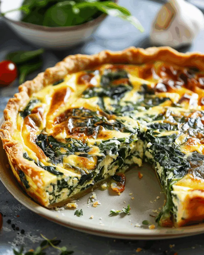 Crustless Spinach Quiche